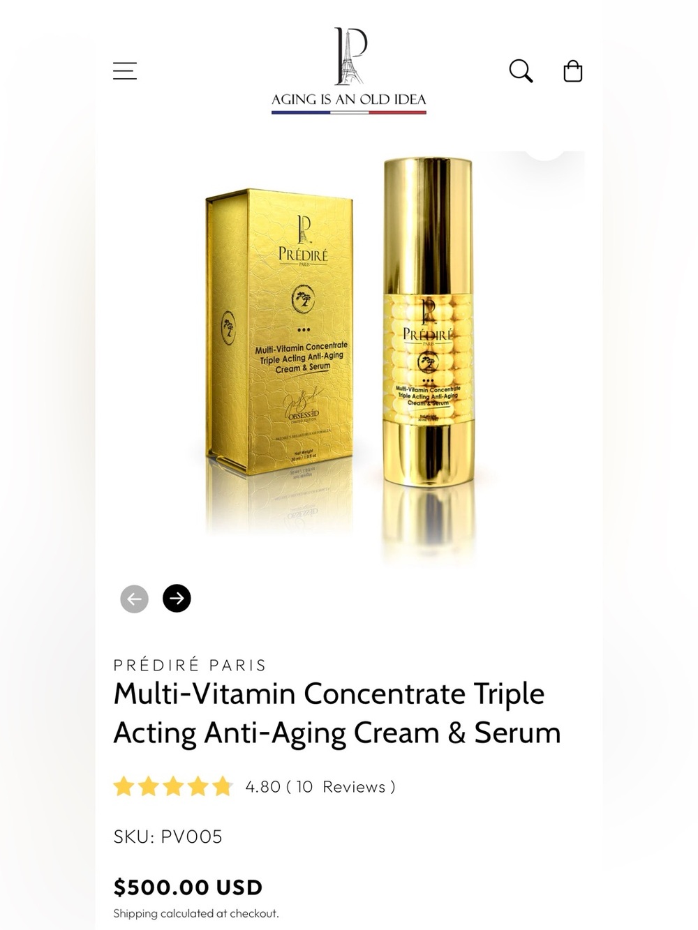 🌻Multi-Vitamin Concentrate Triple Acting Anti-Aging Cream & Serum-MSRP $500🌻